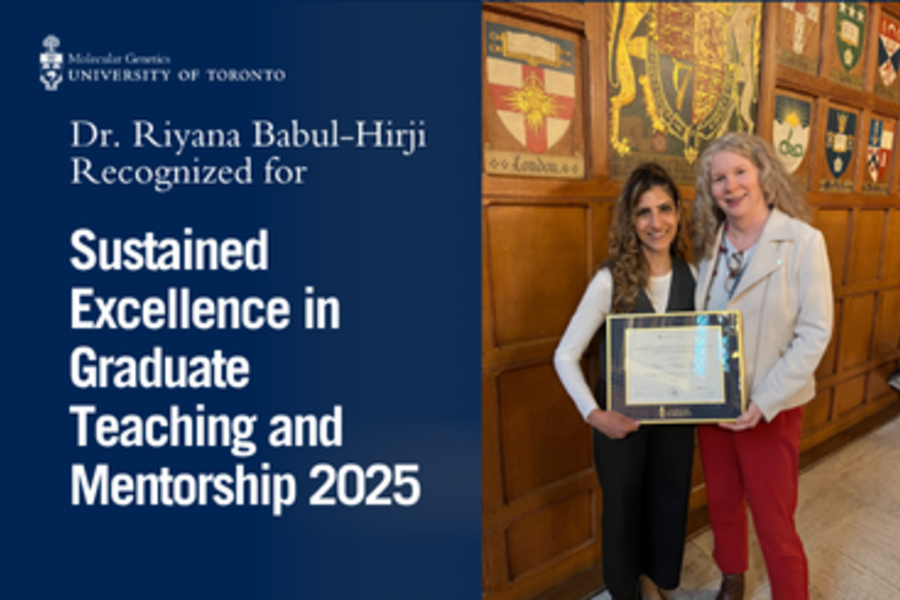 Dr. Riyana Babul-Hirji Recognized for award