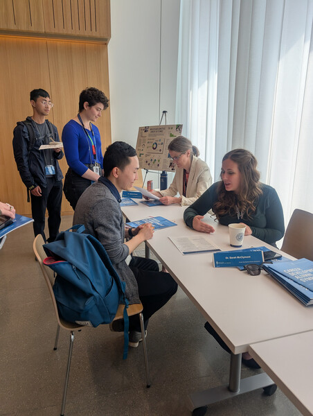 Dr. Sarah McClymont offers tailored career coaching during one-on-one sessions at the Career Table