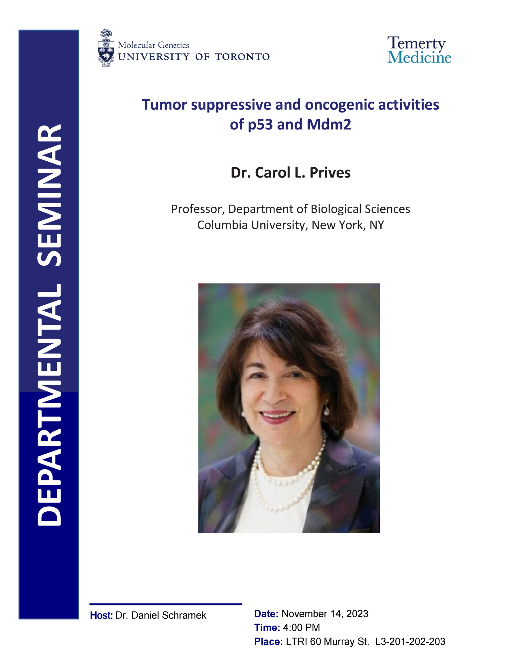 Departmental Seminar - Prives
